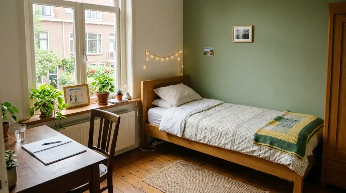 Slaapkamer in een kleinschalige Novara-locatie