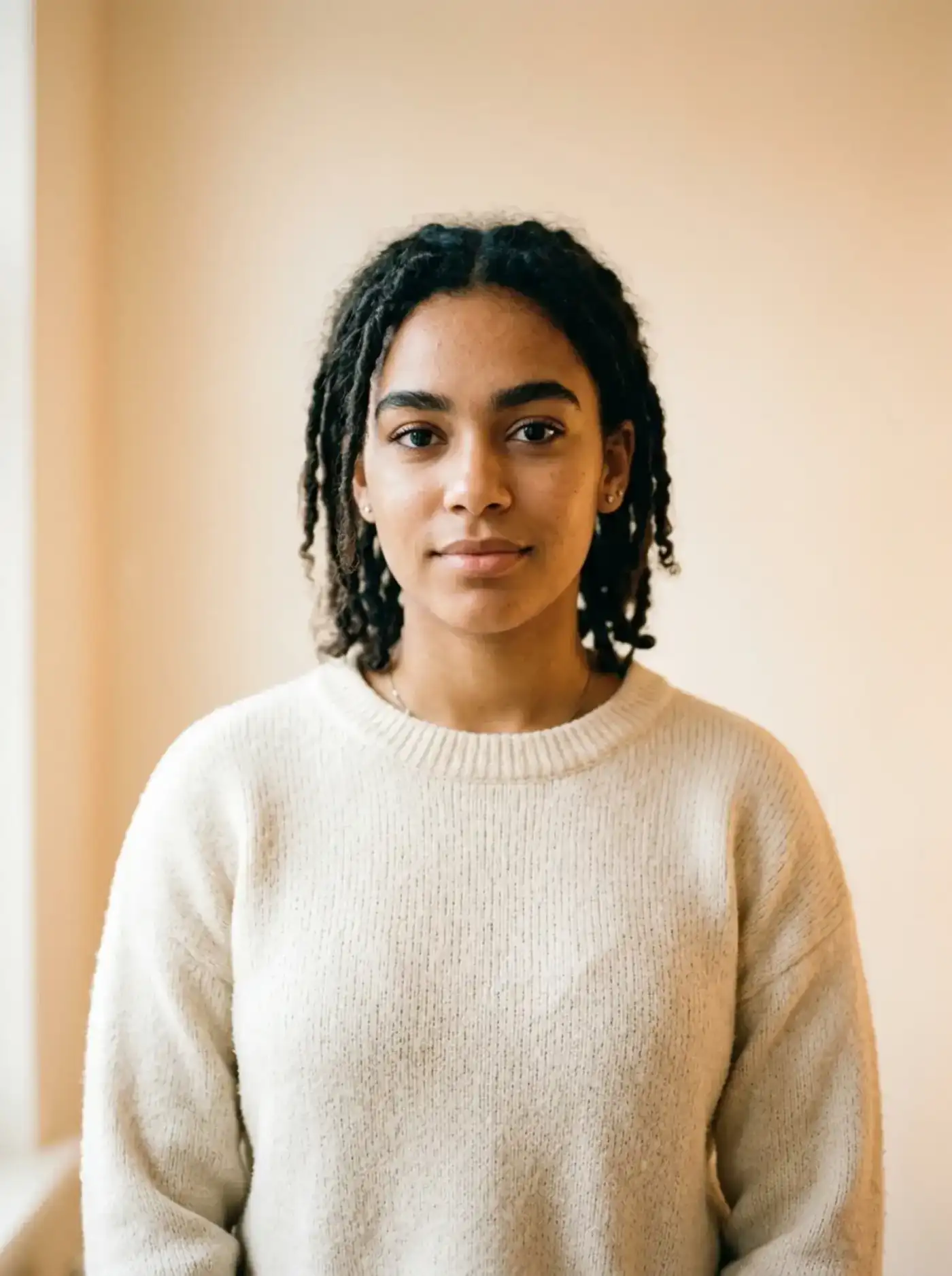 Portret van een jongvolwassen vrouw